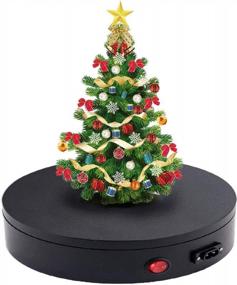 img 2 attached to Yuanj Rotating Display Turntable - 3D Photo Stand For 360 Degree Cake Photography, 55 Lbs Load Capacity, Clockwise & Anticlockwise Rotation - Black