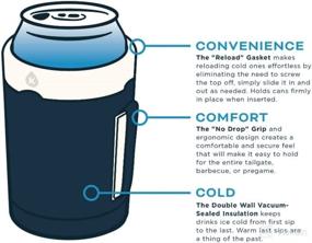 img 2 attached to 🥤 Kanga Rooski Stainless Steel Standard Can Insulator - Beverage Cooler for 12oz Cans or Bottles - Double Walled with Sturdy Handle - Malibu