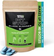 🪟 efficient refill tablets: wash&whips window and glass cleaner - 5 count for 5 gallons (20 liters) logo