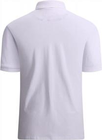 img 3 attached to Men'S Short Sleeve Polo Shirt Regular Fit Fashion Design Vando Alex Brand