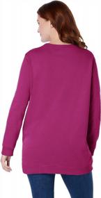 img 2 attached to Woman Within Women'S Plus Size Fleece Sweatshirt