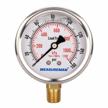 lead-free pressure gauge, 2-1/2inch dial, glycerin filled, 0-160psi/kpa stainless steel case 1/4inchnpt lower mount measureman logo