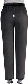 img 1 attached to Zoulee Women'S Velour Jogger Pants With Elastic High Waist And Convenient Pockets