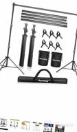 img 1 attached to Aureday Heavy Duty Adjustable Backdrop Stand With 6 Clamps And 4 Crossbars - Perfect For Weddings, Parties, And Photoshoots! review by Tim Toscano