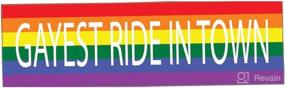 img 2 attached to Rainbow Bumper Sticker Window Lesbian