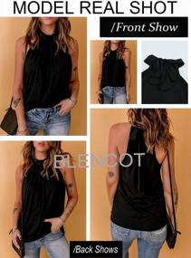 img 3 attached to Stay Stylishly Cool This Summer With BLENCOT'S Sleeveless Halter Neck Tank Tops For Women