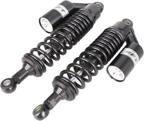 img 2 attached to Newsmarts Pair Adjustable 340Mm Motorcycle Shock Absorbers Rear Nitrogen Suspension Universal Fit ATV Go Kart Quad Dirt Sport Bikes (Black)