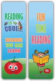 img 2 attached to Creanoso Cool Vegetable Reading Sayings Bookmarks (60-Pack) – Stocking Stuffers Gift For Kids, Boys & Girls, Teens – Party Favors Supplies – Book Reading Rewards Gifts Incentive – Great Giveaways Set