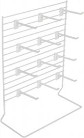 img 3 attached to 12-Peg White Wire Countertop Rack - 12"W X 15"H - Retail, Convenience, And Thrift Stores Impulse Buy Display At Checkout - Use For Home Jewelry Organization - Great For Earrings And Bracelets