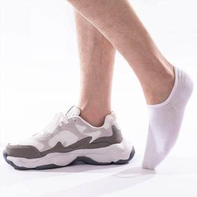 img 2 attached to Men'S Anti-Slip Athletic No Show Socks: IDEGG Low Cut Ankle Short Socks With Non Slip Grip