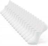 men's anti-slip athletic no show socks: idegg low cut ankle short socks with non slip grip логотип