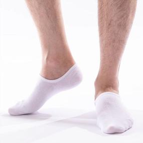 img 3 attached to Men'S Anti-Slip Athletic No Show Socks: IDEGG Low Cut Ankle Short Socks With Non Slip Grip