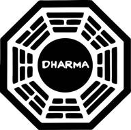 🌴 lost tv show dharma initiative 4&#34; decal sticker for trucks, trailers, and cars логотип