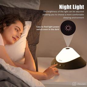 img 1 attached to 🌙 Adjustable Warm Night Light with Remote Control - White Noise Machine, Sleep Aid with 12 Soothing Nature Sounds, Auto-Off Timer, Sleep Therapy for Baby and Adult, Noise Canceling Device