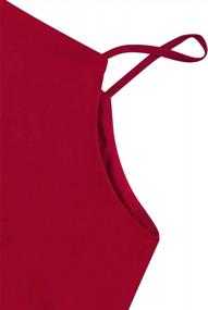 img 2 attached to Женская летняя шифоновая блузка без рукавов, туника, майка, плиссированная передняя многослойная свободная посадка