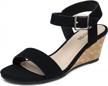 temofon wedge sandals for women casual summer boho sandals buckle ankle straps platform wedges shoes sandals logo
