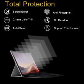 img 2 attached to Anti Glare Protector Microsoft Surprise Keyboard Laptop Accessories for Screen Protectors