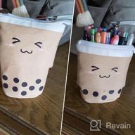 img 1 attached to Get Organized In Style With ANGOOBABY'S Cute Standing Pencil Case And Makeup Pouch – Perfect For Students And Professionals! review by Jessica Ward