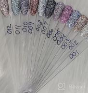 img 1 attached to Sparkling 12Pc Set Of MIZHSE Reflective Jelly Glitter Gel Nail Polish, Perfect For Flashy Disco Events And Home Manicures, Translucent Soak-Off Formula For Compatibility With UV And LED Lamps - 7Ml review by Chris Graves