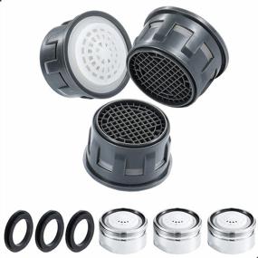 img 4 attached to UMIRIO Bathroom Faucet Aerator Replacement Set - Standard Filter Restrictor End Kit For Lavatory Sink