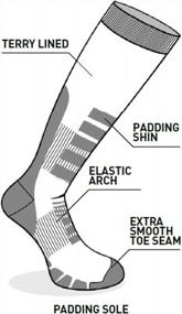 img 2 attached to Unisex Board Supreme Snow Socks By Eurosock - Maximum Comfort & Performance!