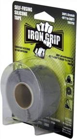 img 2 attached to Gray Self-Fusing Silicone Tape Roll, 1" X 10 Ft - IPG Iron Grip For Tight And Strong Bond