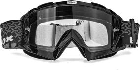 img 3 attached to BATFOX Motorcycle ATV Goggles Dirt Bike Motocross Safety ATV Tactical Riding Motorbike Glasses Goggles For Men Women Youth Fit Over Glasses UV400 Protection Shatterproof (Black&Amp