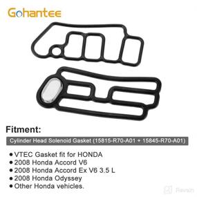 img 3 attached to 🔧 Cylinder Head Solenoid Valve Gasket 15815R70A01 15845R70A01 - Honda VTEC Gasket Replacement