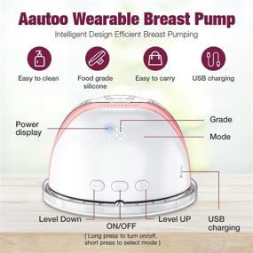 img 3 attached to 🤱 Hands-Free Wearable Double Electric Breast Pump – LCD Display, Low Noise, 4 Modes, 21 Levels, Portable & Cordless, 1500mAh, 24mm Flange – Pink