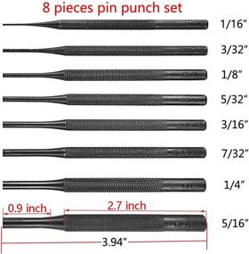 img 3 attached to 🛠️ Precision Pieces Pin Punch Set Tool: Ultimate Precision for Accurate Work