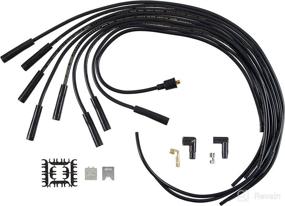 img 1 attached to 🔌 Super Stock Spiral Universal 8mm Spark Plug Wire Set - ACCEL, Black