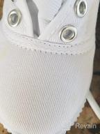 img 1 attached to Je-Gou Unisex White Canvas Lace-up Sneakers for Toddlers and Little Kids review by Brian Henley