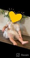 img 1 attached to 🦋 Kayotuas Newborn Baby Girls Butterfly Sleeve Romper Dress, Ruffle Lace Bodysuit Tutu Jumpsuit for Princess Outfit review by Jayshawn Webb