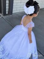 img 1 attached to 💃 Elegant Sleeveless Wedding and Pageant Girls Clothing by AbaoSisters review by Allison Carpenter