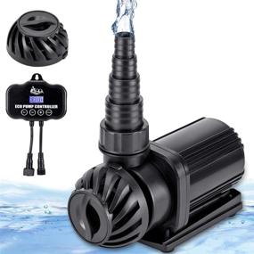 img 4 attached to AQQA Submersible Water Pump with Controller - Variable Frequency Return Pump for Marine Freshwater, Fish Tanks, Aquariums, Fountains, Hydroponic Ponds - 800-3200 GPH
