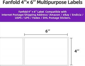 img 2 attached to AveneMark Fanfold 4 X 6 Direct Thermal Labels (Pack Of 2000), Thermal Shipping Labels,500 Labels Per Stack,4 Stacks - Shipping Label For Zebra, Rollo, MUNBYN Thermal Printer