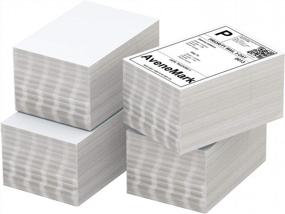 img 4 attached to AveneMark Fanfold 4 X 6 Direct Thermal Labels (Pack Of 2000), Thermal Shipping Labels,500 Labels Per Stack,4 Stacks - Shipping Label For Zebra, Rollo, MUNBYN Thermal Printer