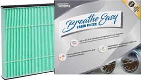 img 4 attached to Spearhead BE-285H: Revolutionary Cabin Filter with 99.97% Filtration for 0.3 Micron Particles & Zero Airflow Reduction