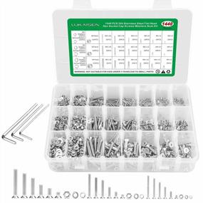 img 4 attached to Complete Stainless Steel Nuts And Bolts Assortment Kit With Hex Wrenches - A Must-Have For DIY And Industrial Projects