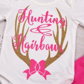 img 1 attached to Xmas Baby Gifts: Imcute Letters Prints Romper Bodysuit+Pants+Headband Outfits