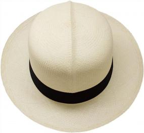 img 4 attached to мужская соломенная шляпа Gamboa Panama | Летние пляжные шляпы для мужчин и женщин