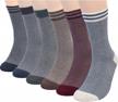 men's 6-8 pack patterned novelty fashion crew socks for casual dress logo