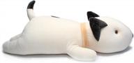 🐶 bull terrier dog big hugging pillow soft plush toy stuffed animals white 21-inch by vintoys logo