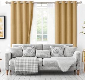 img 1 attached to KAMANINA 1 Inch Double Curtain Rods 36 To 72 Inches (3-6 Feet) Window Telescoping Drapery Rod, Netted Texture Finials, Champagne Gold