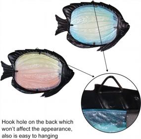 img 3 attached to 2PCS Metal Fish Wall Decor - Perfect For Outdoor Ocean, Beach & Pool Decoration!