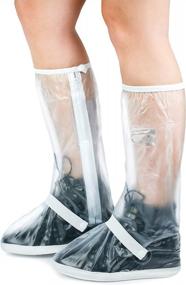 img 4 attached to Stay Dry And Safe With Galashield Waterproof Rain Shoe Covers And Slip-Resistant Galoshes