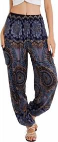 img 4 attached to Comfortable And Stylish Joob Joob Women'S Flowy Boho Pants For Yoga And Everyday Wear