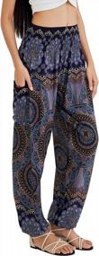 img 2 attached to Comfortable And Stylish Joob Joob Women'S Flowy Boho Pants For Yoga And Everyday Wear