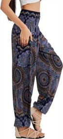 img 3 attached to Comfortable And Stylish Joob Joob Women'S Flowy Boho Pants For Yoga And Everyday Wear
