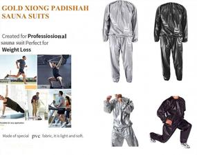 img 2 attached to 🔥 [Enhanced] High-Intensity Sauna Suits Exercise Sweat Sauna Suit for Men and Women - Plus Size Options Available